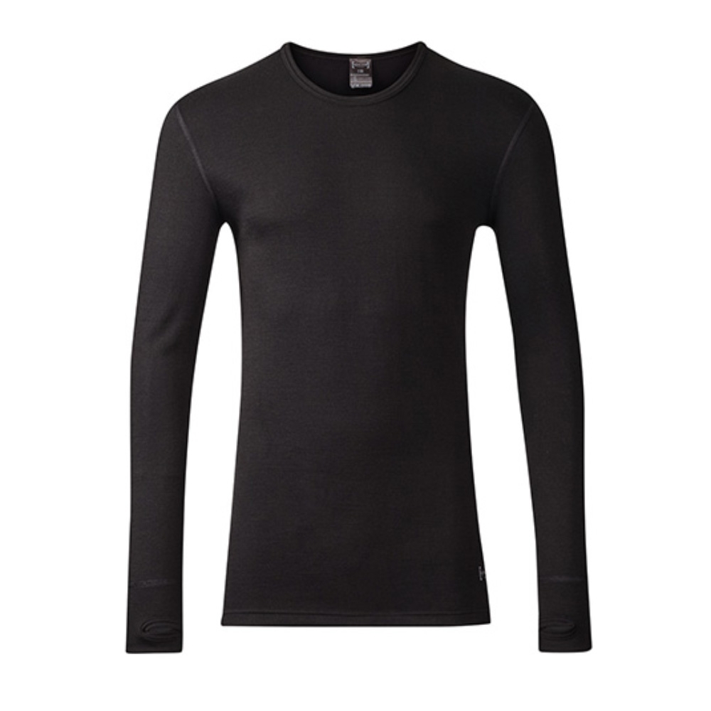 Thermal Long Sleeves w. Crew Neck Zwart