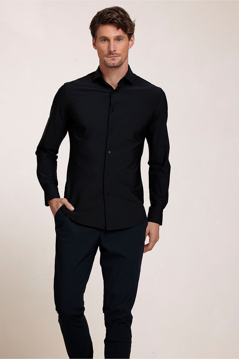 Wassenaar Heren shirt black