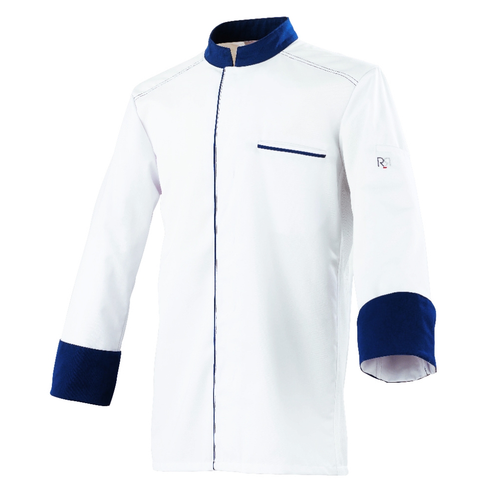 Koksbuis ABAX Unisex Wit-Navy