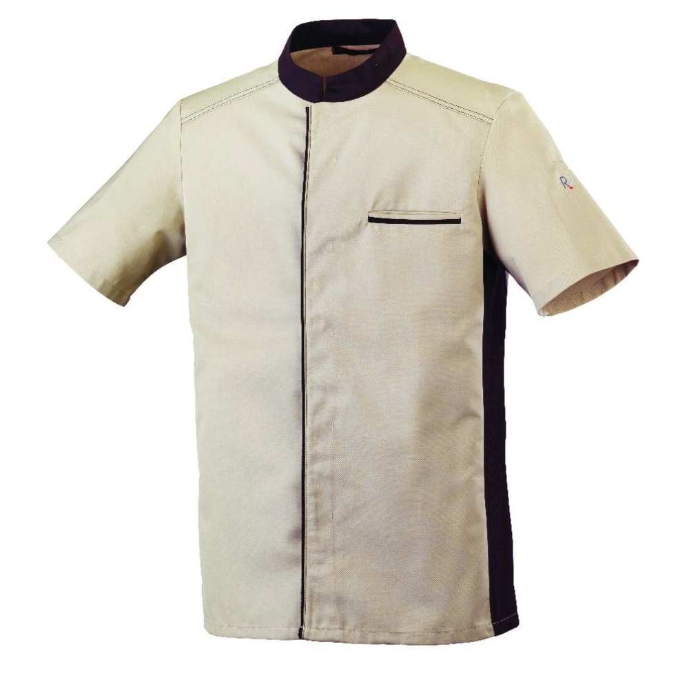 Koksbuis ABAX Unisex Ecru Mocha S/Sleeve