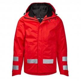 ZipIn Shell Jacket Reflect Unisex Red