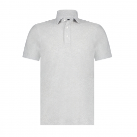 Naaldwijk heren polo grey melange