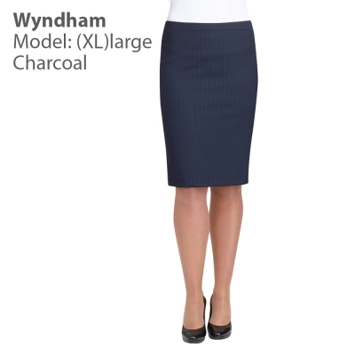Xtr Long Wyndham Straight Skirt Charcoal