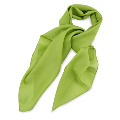 Dames Sjaal polyester uni lime groen
