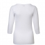  Stretch T-shirt 3/4 sleeves White