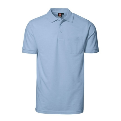 PRO wear polo shirt pocket Light blue,