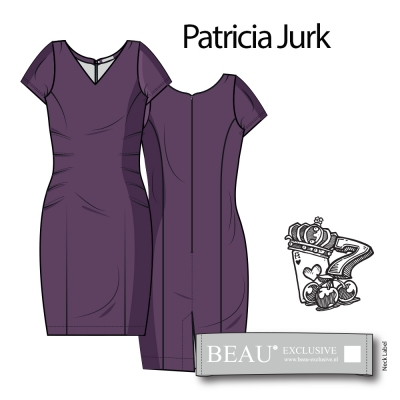 Patricia jurk, stretch, kleur D-Prs 10