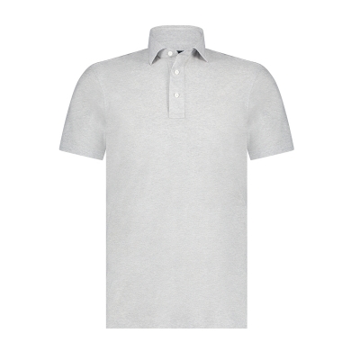 Naaldwijk heren polo grey melange