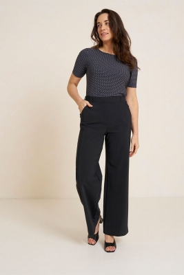 Malden bonded trousers zwart